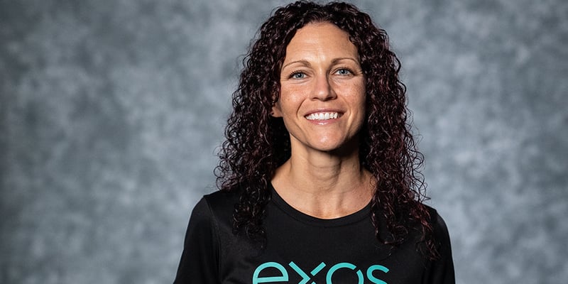 Headshot of Coach Michelle Rogerson, Exos' Sr. Performance Manager and a high-performance coach who serves executives.